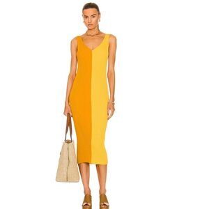 Staud Dana Dress in Honey & Goldie XS - NEW with tags
